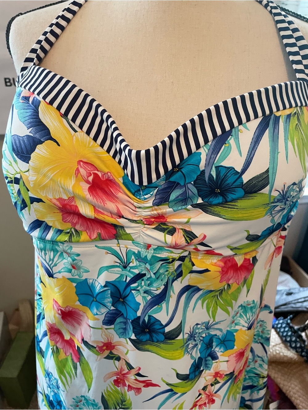 Tommy Bahama Woman’s Swim Two piece Halter Dress and Bikini bottom Sz Xl - Picture 6 of 8